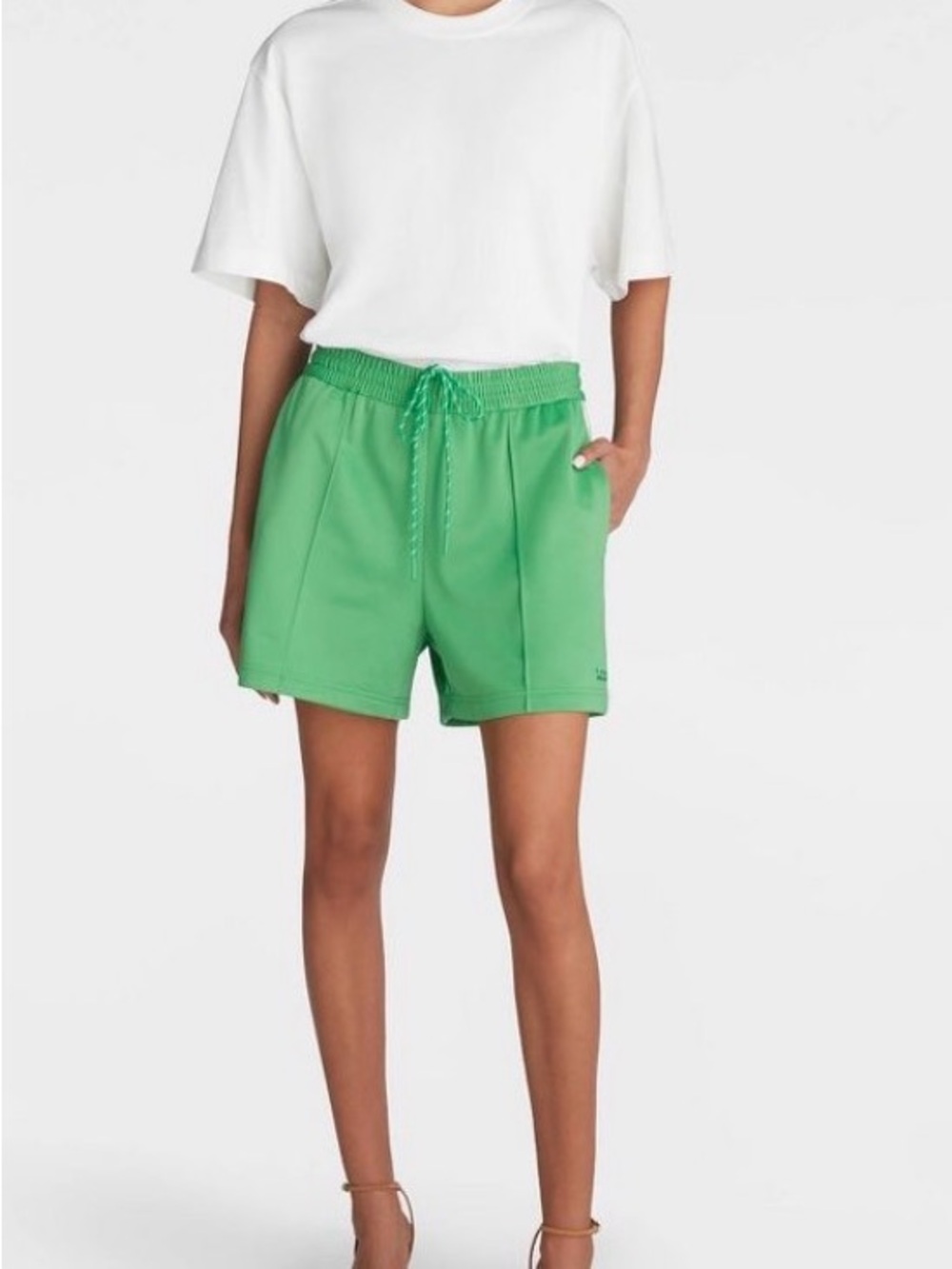 KBB by Kahlana Women’s Green Drawstring Track Shorts Large